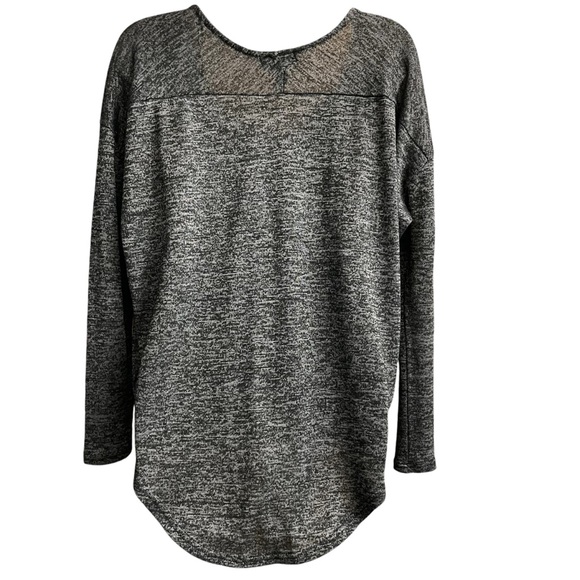 STREETWEAR SOCIETY WOMEN’S HEATHER BLACK LONG SLEEVE TOP SIZE MEDIUM - Picture 3 of 8